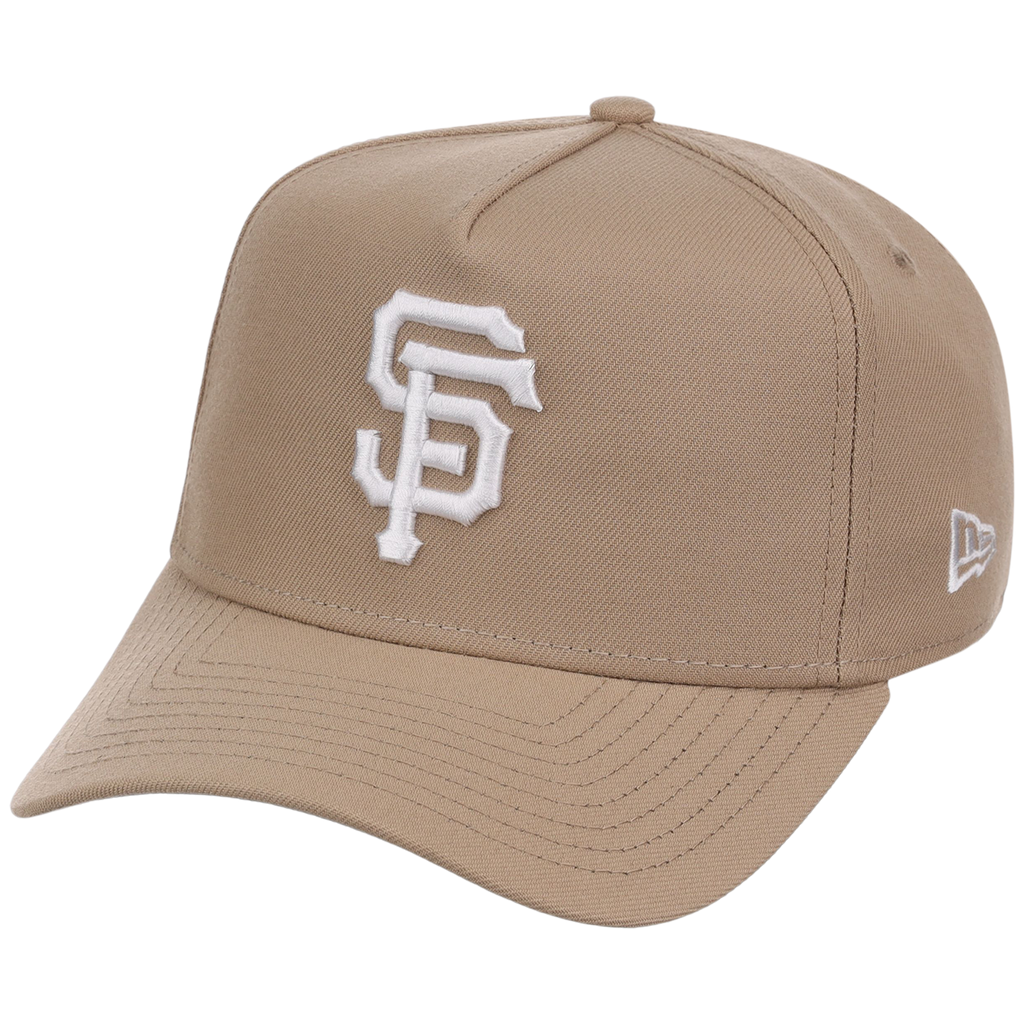 San Francisco Giants Women's New Era 9FORTY Camel A-Frame