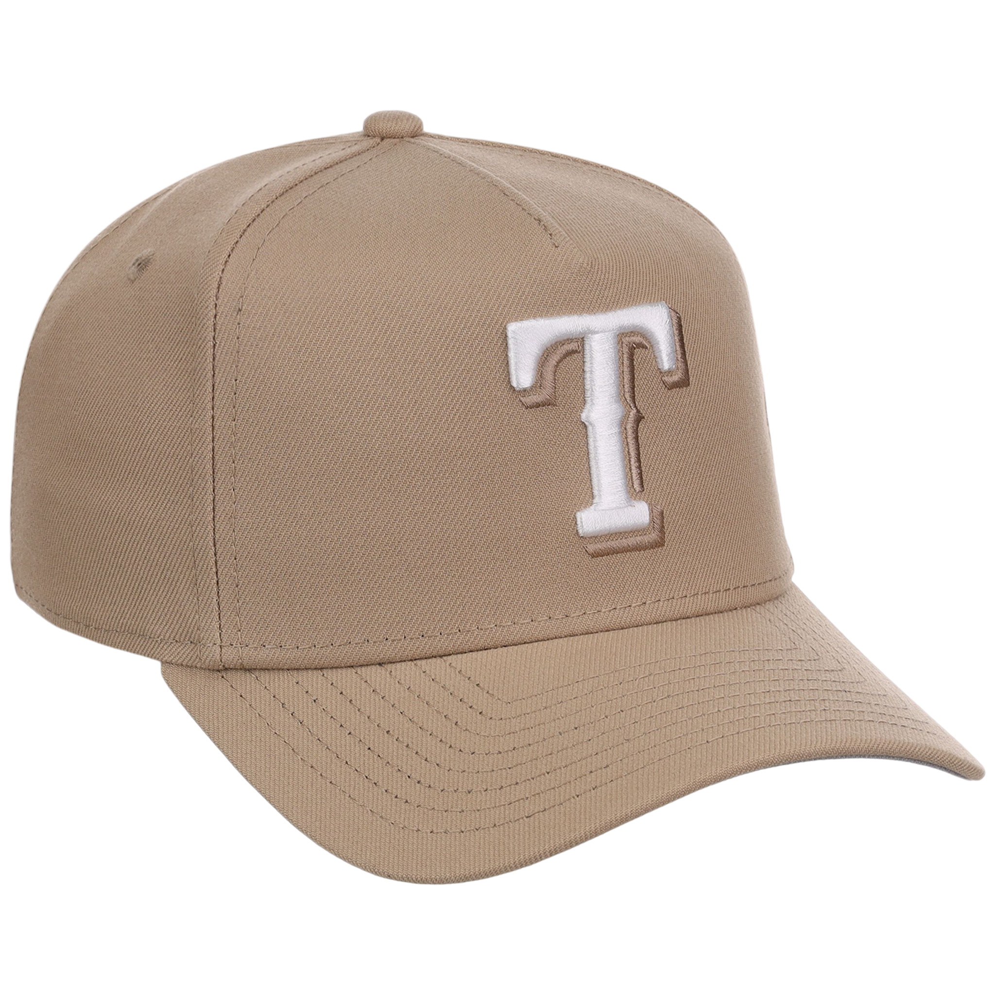 Texas Rangers Women's New Era 9FORTY Camel A-Frame