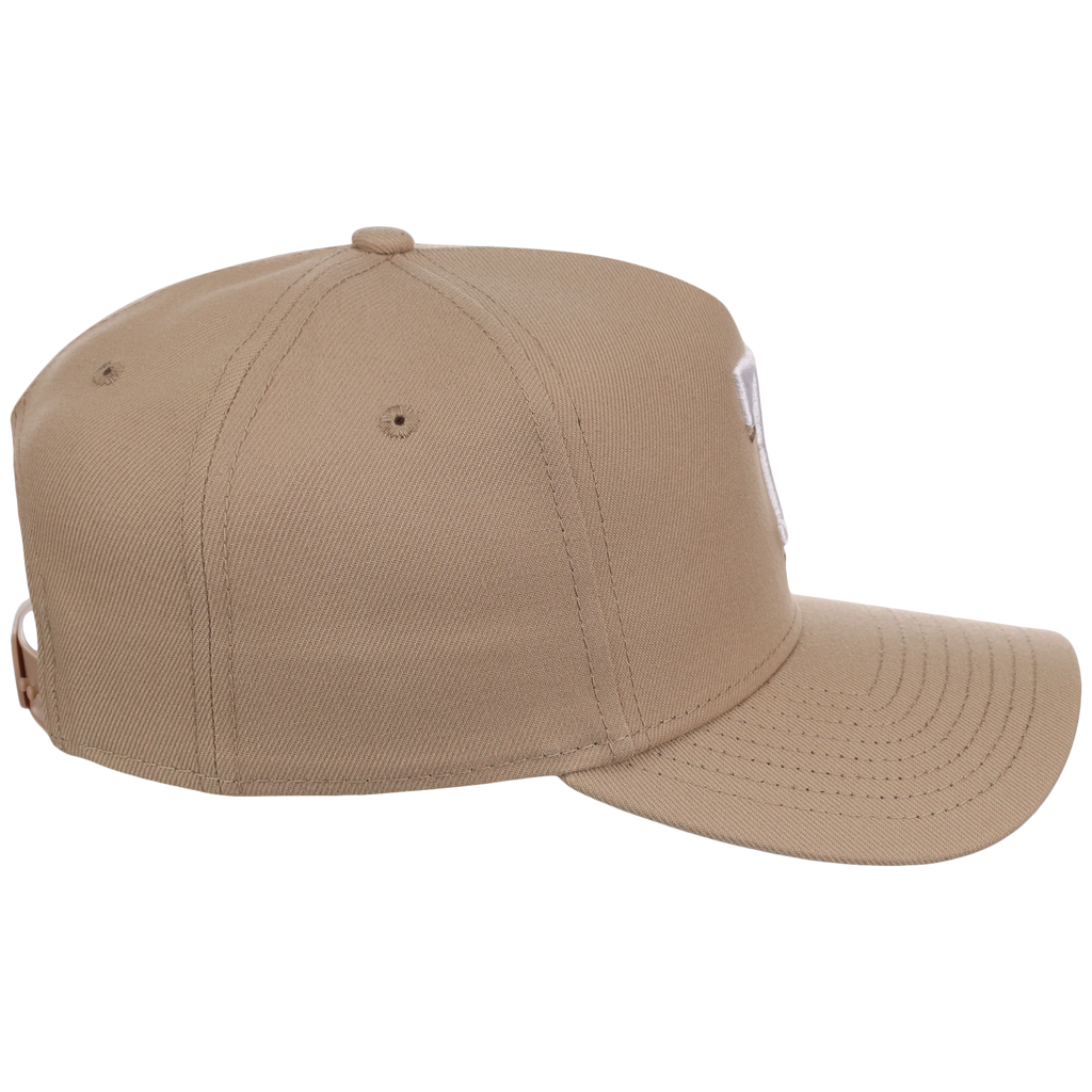 Texas Rangers Women's New Era 9FORTY Camel A-Frame