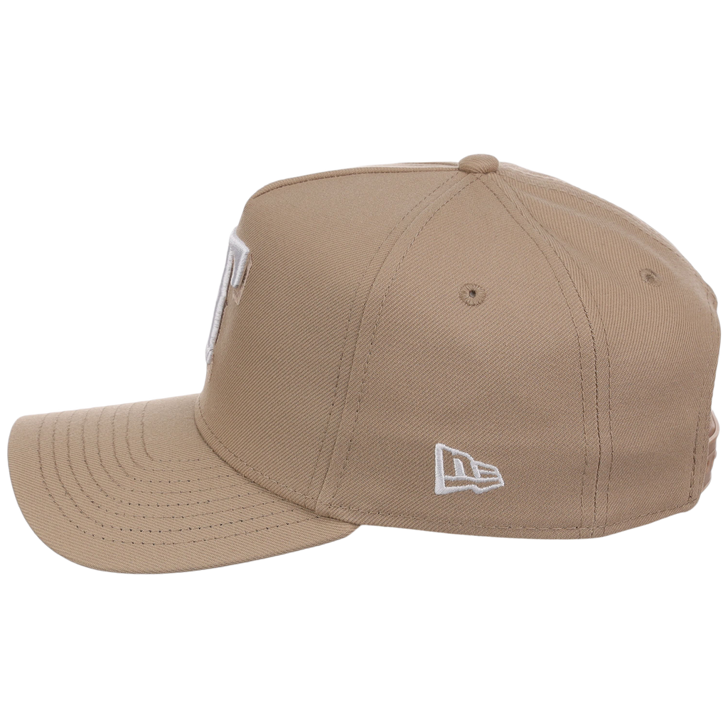 Texas Rangers Women's New Era 9FORTY Camel A-Frame