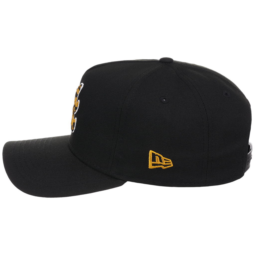 Atlanta Braves Women's New Era 9FORTY Black x Cheetah A-Frame