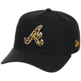 Atlanta Braves Women's New Era 9FORTY Black x Cheetah A-Frame