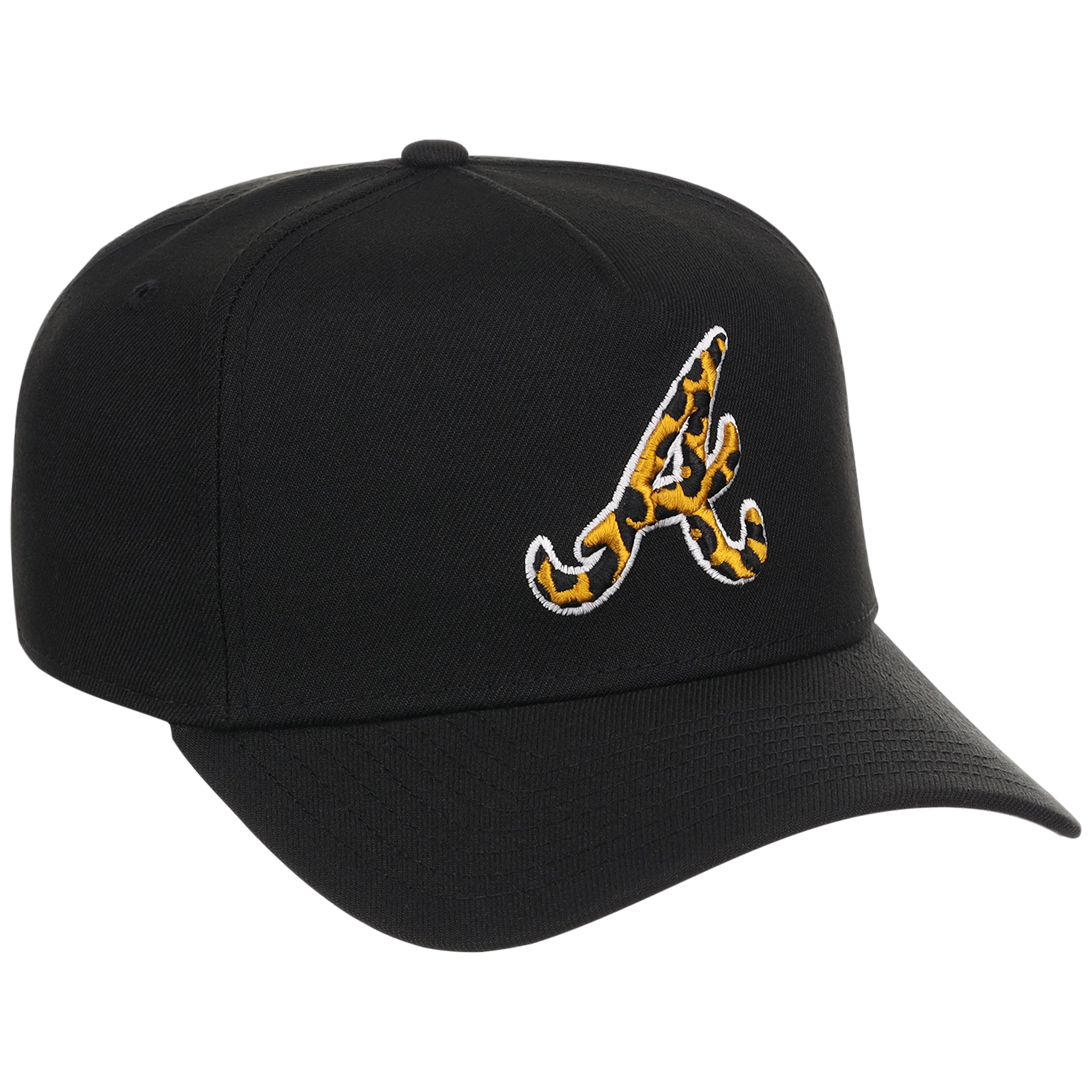 Atlanta Braves Women's New Era 9FORTY Black x Cheetah A-Frame