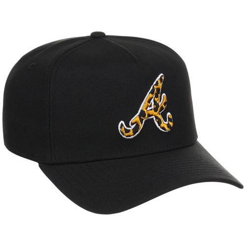 Atlanta Braves Women's New Era 9FORTY Black x Cheetah A-Frame
