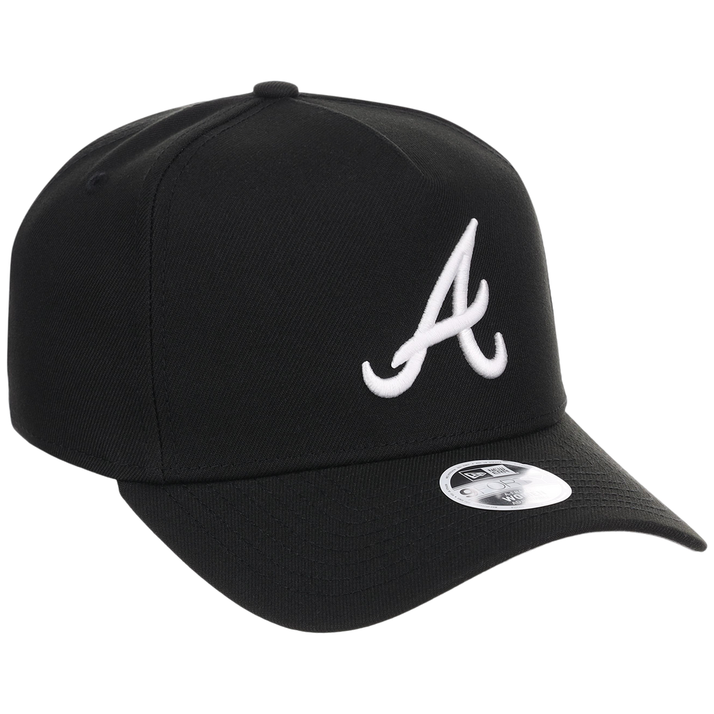 Atlanta Braves Women's New Era 9FORTY Black A-Frame