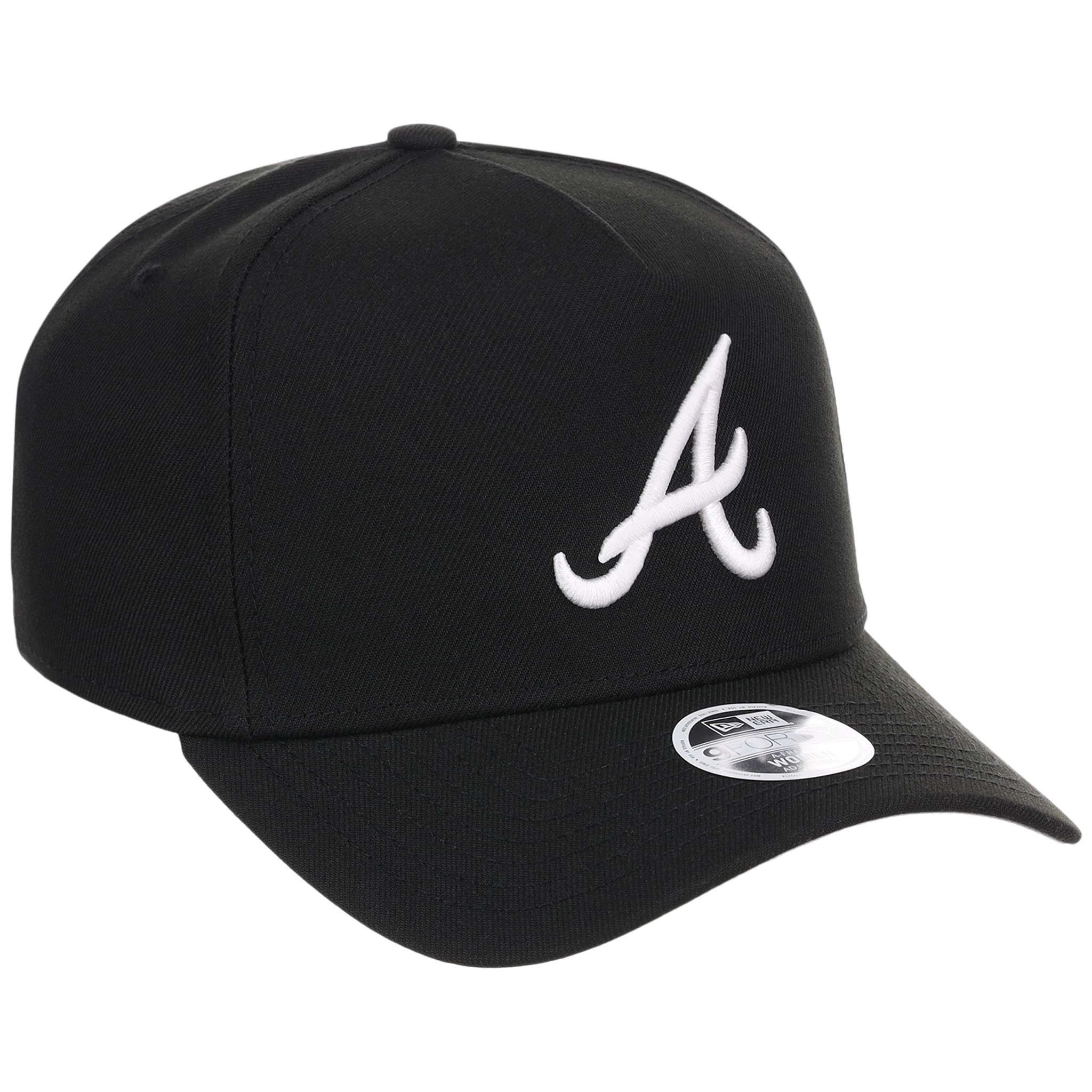 Atlanta Braves Women's New Era 9FORTY Black A-Frame