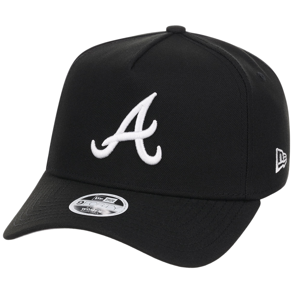 Atlanta Braves Women's New Era 9FORTY Black A-Frame