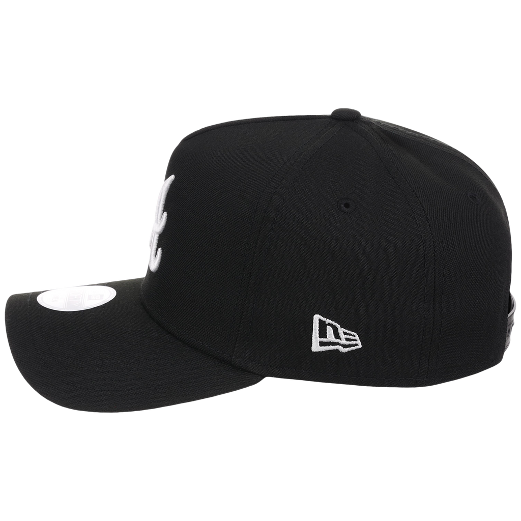 Atlanta Braves Women's New Era 9FORTY Black A-Frame