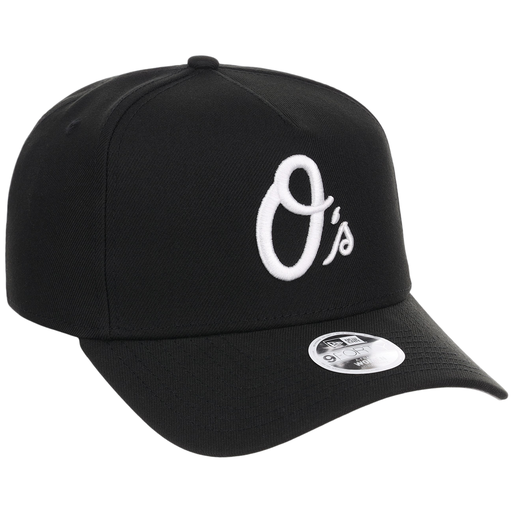 Baltimore Orioles Women's New Era 9FORTY Black A-Frame