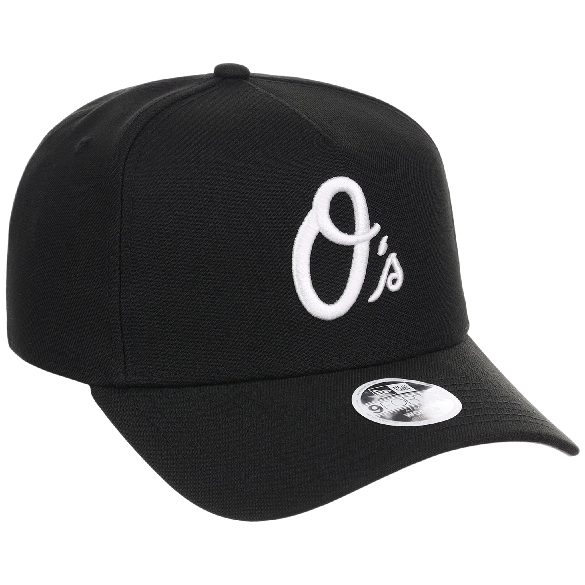 Baltimore Orioles Women's New Era 9FORTY Black A-Frame