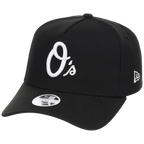 Baltimore Orioles Women's New Era 9FORTY Black A-Frame