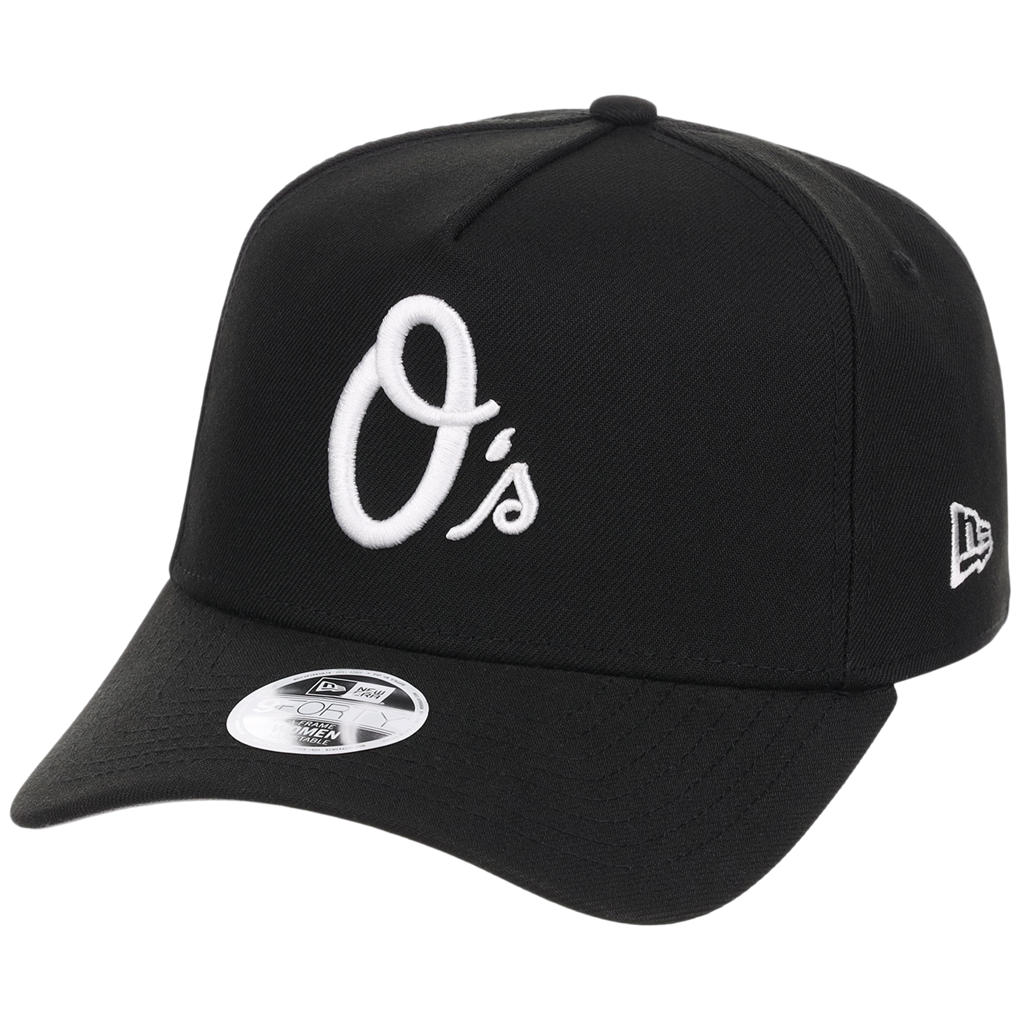 Baltimore Orioles Women's New Era 9FORTY Black A-Frame