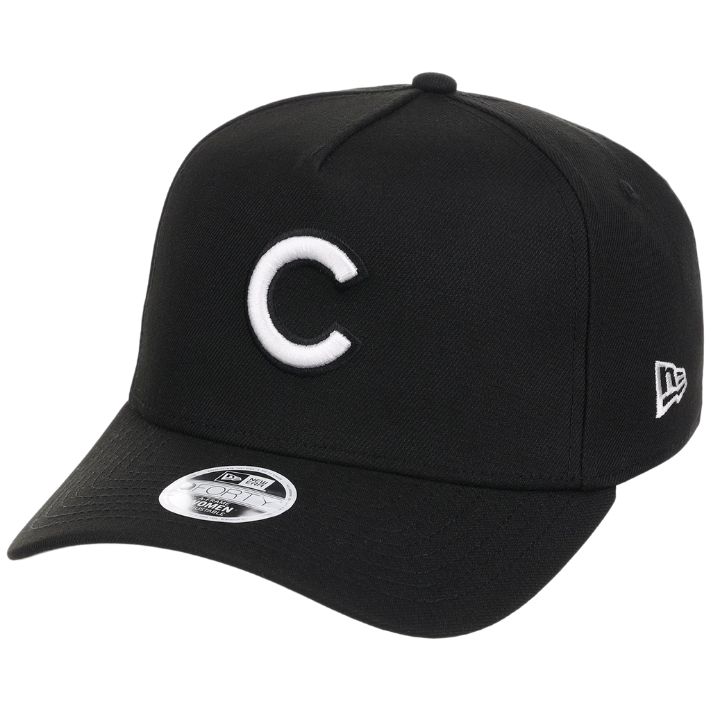 Chicago Cubs Women's New Era 9FORTY Black A-Frame