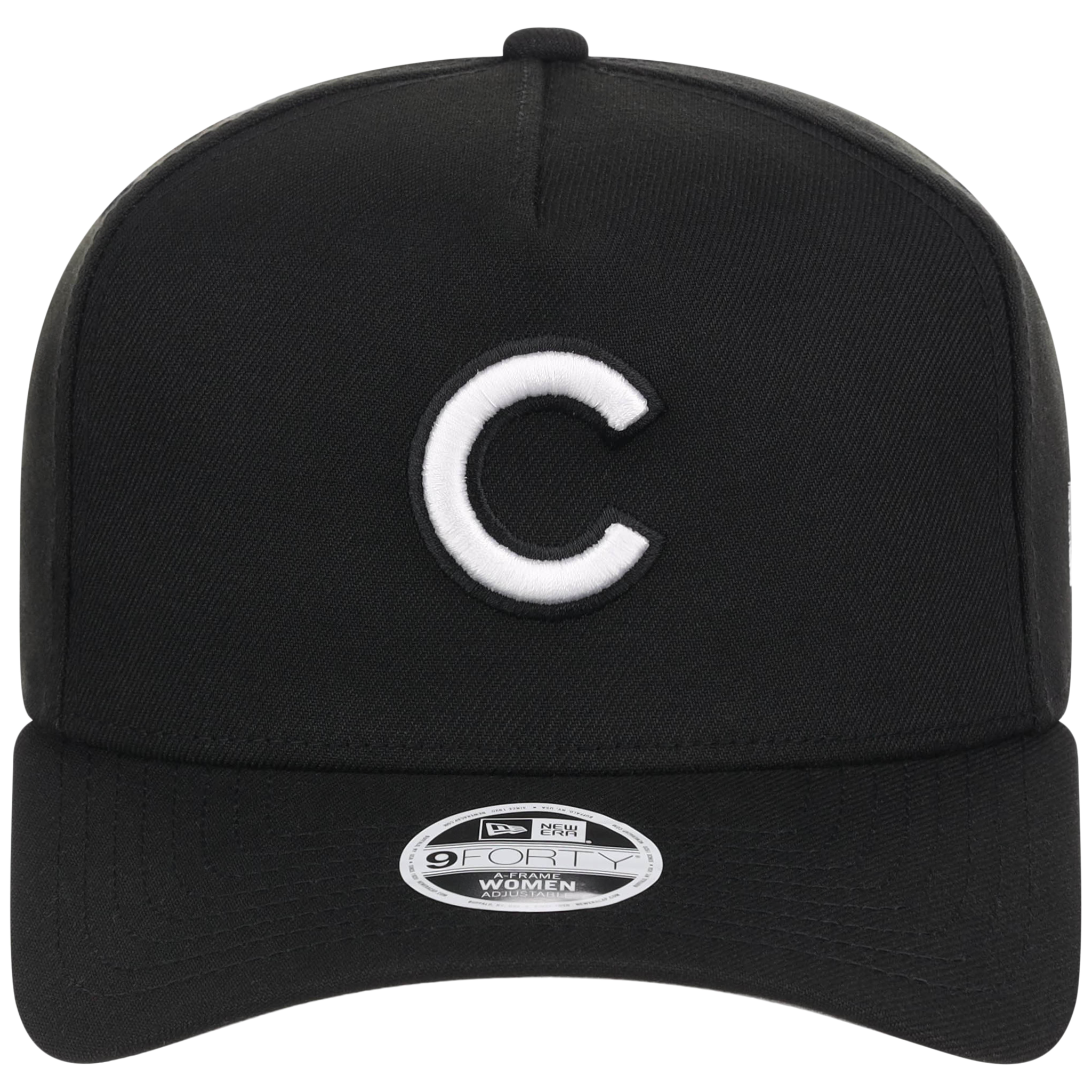 Chicago Cubs Women's New Era 9FORTY Black A-Frame