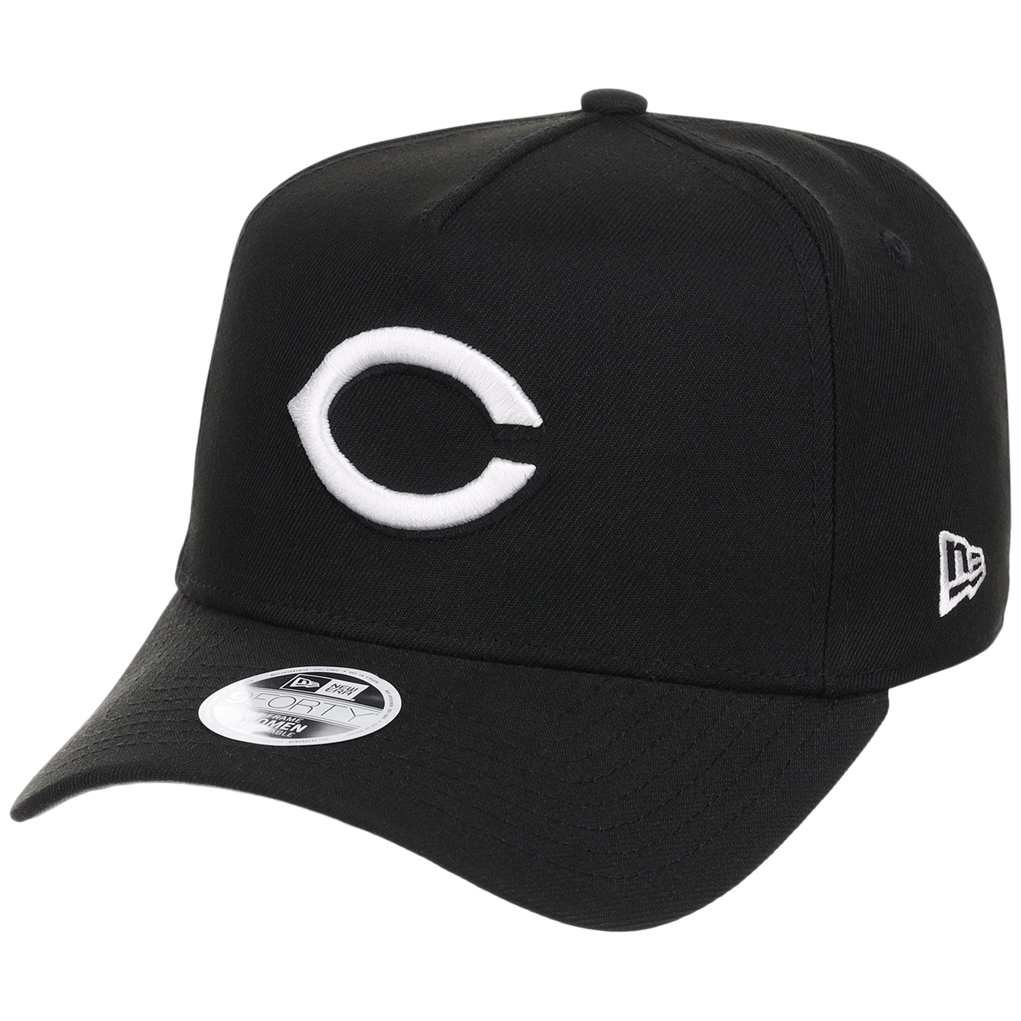 Cincinnati Reds Women's New Era 9FORTY Black A-Frame