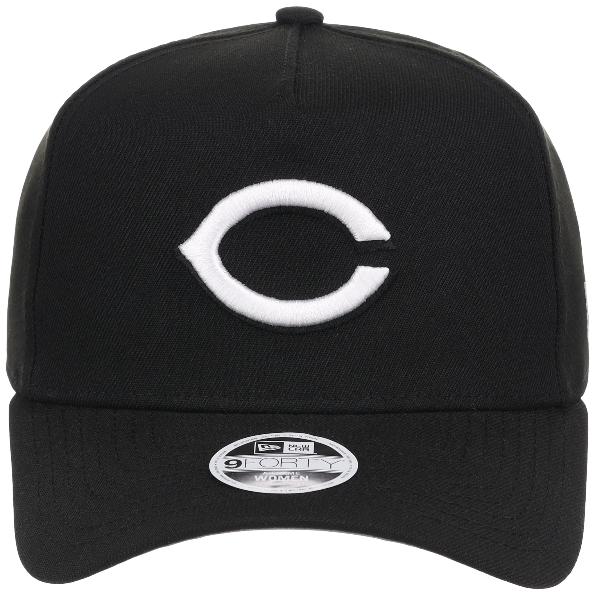 Cincinnati Reds Women's New Era 9FORTY Black A-Frame