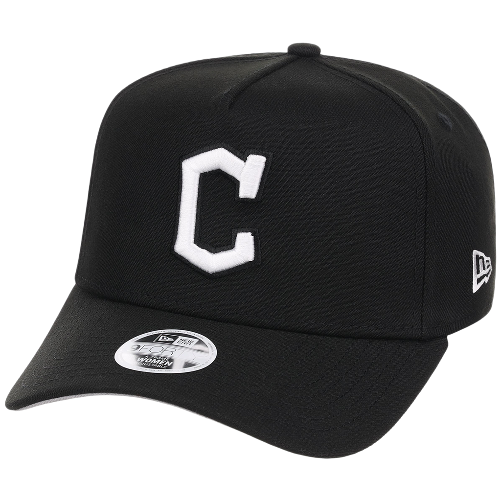 Cleveland Guardians Women's New Era 9FORTY Black A-Frame