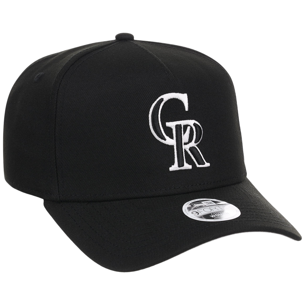 Colorado Rockies Women's New Era 9FORTY Black A-Frame