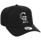 Colorado Rockies Women's New Era 9FORTY Black A-Frame