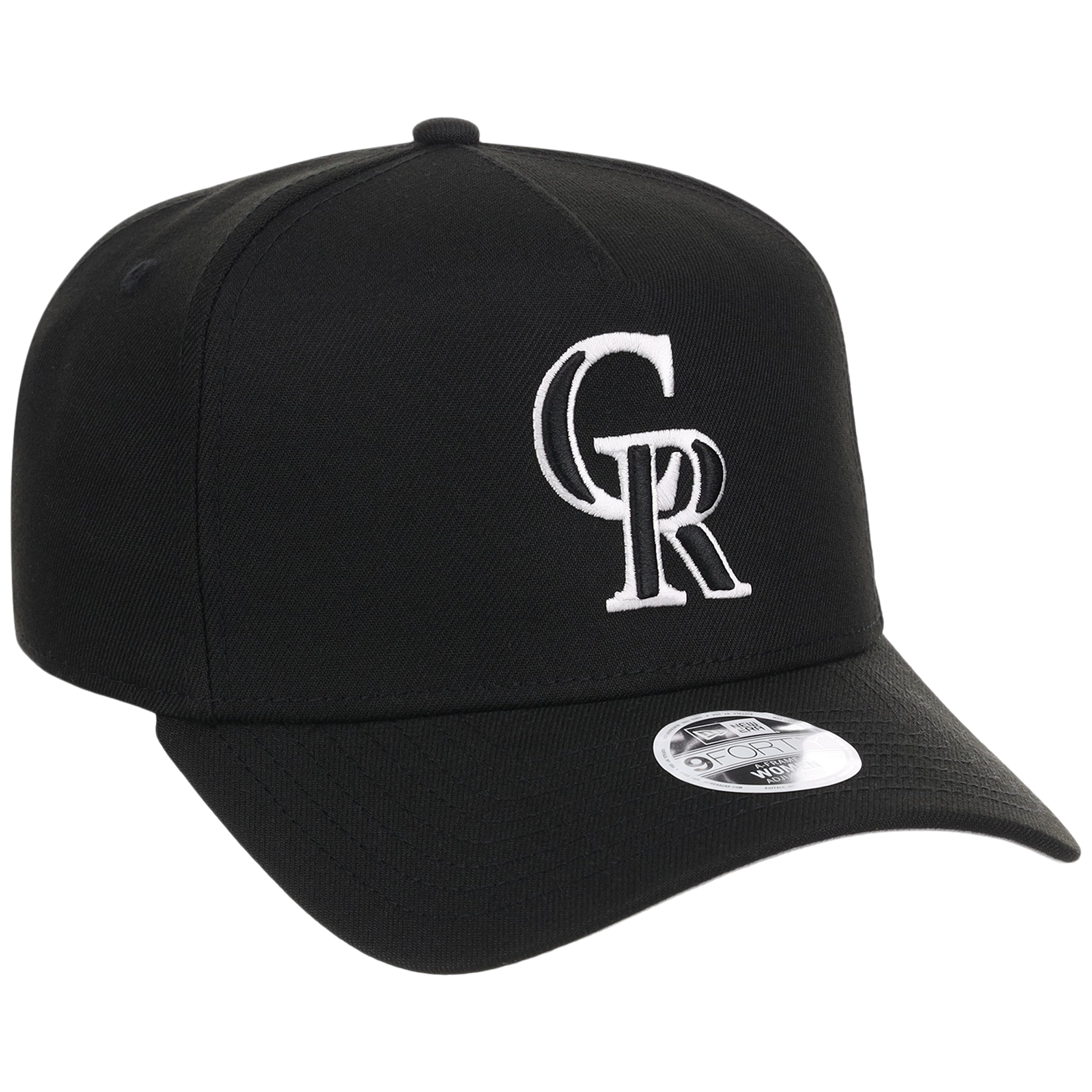 Colorado Rockies Women's New Era 9FORTY Black A-Frame