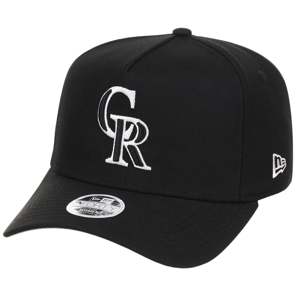 Colorado Rockies Women's New Era 9FORTY Black A-Frame