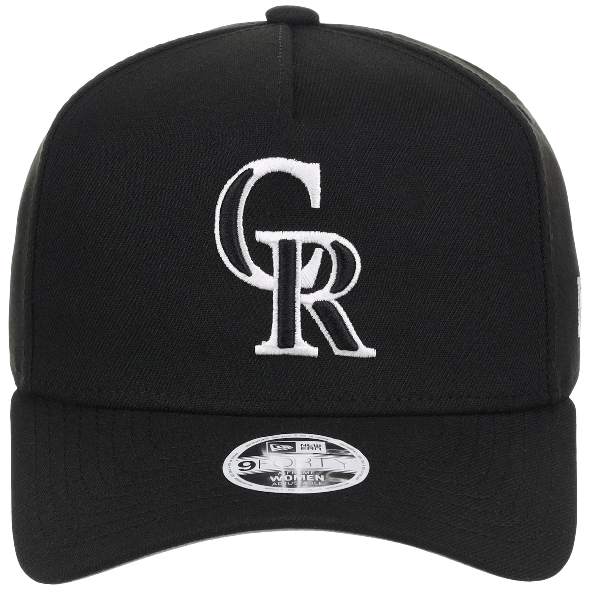 Colorado Rockies Women's New Era 9FORTY Black A-Frame