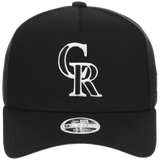 Colorado Rockies Women's New Era 9FORTY Black A-Frame