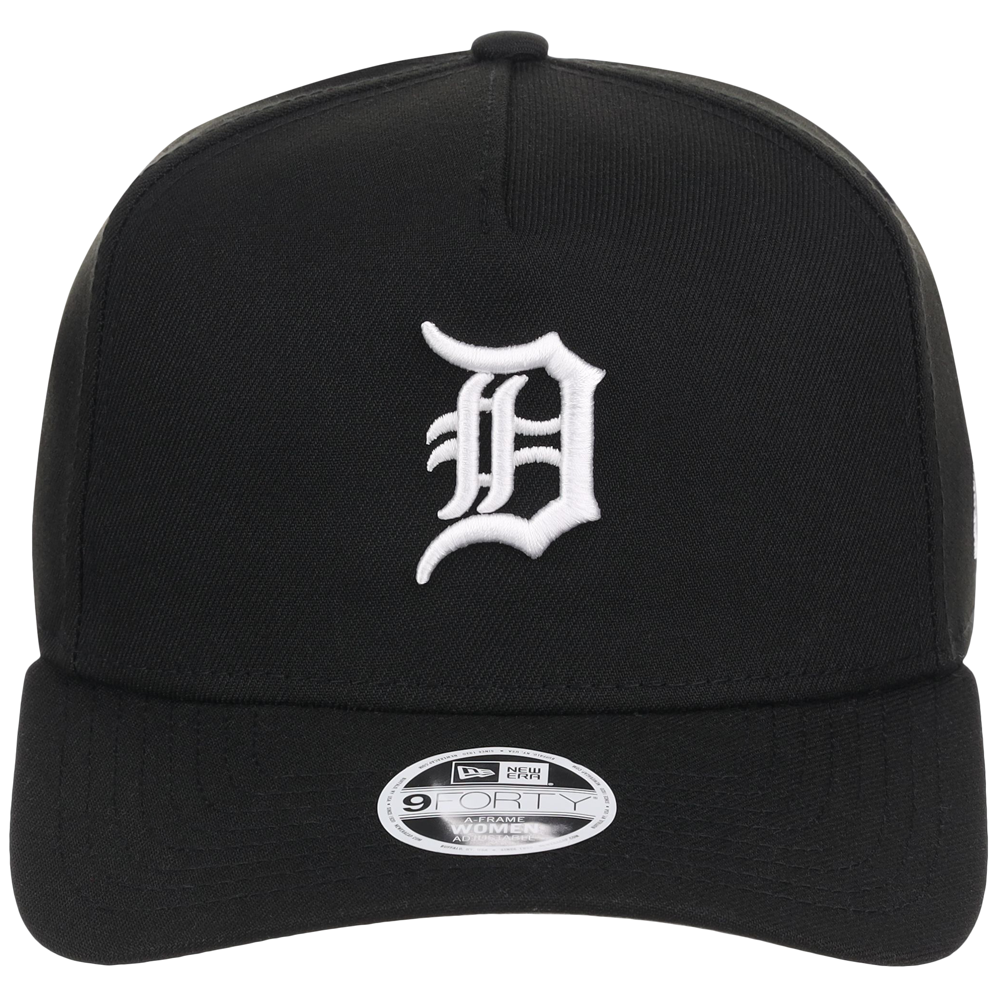 Detroit Tigers Women's New Era 9FORTY Black A-Frame