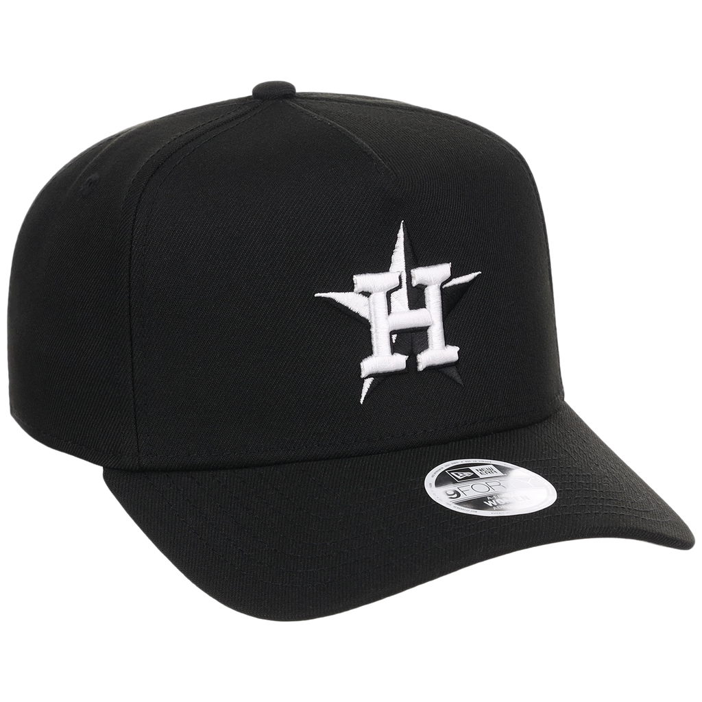 Houston Astros Women's New Era 9FORTY Black A-Frame