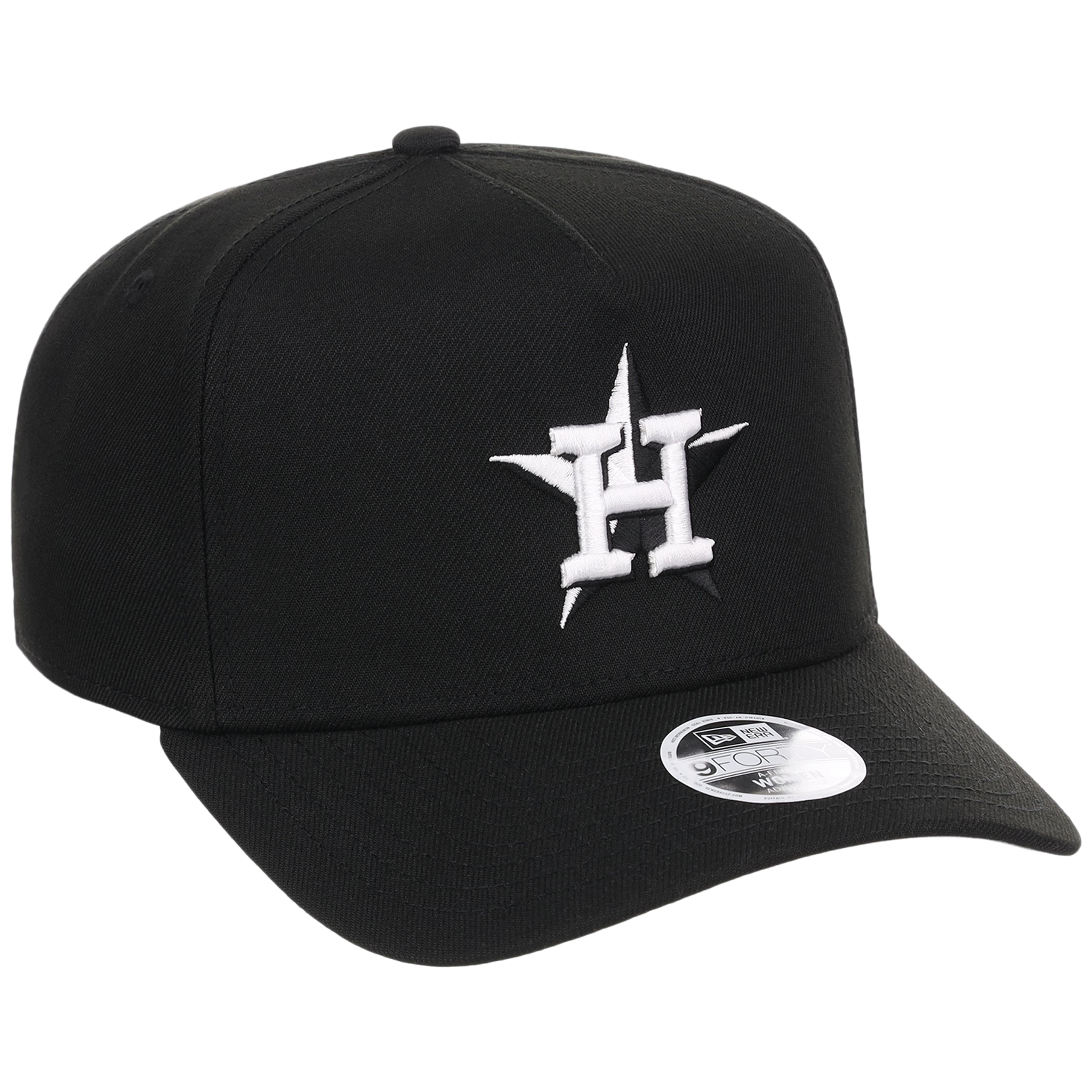 Houston Astros Women's New Era 9FORTY Black A-Frame