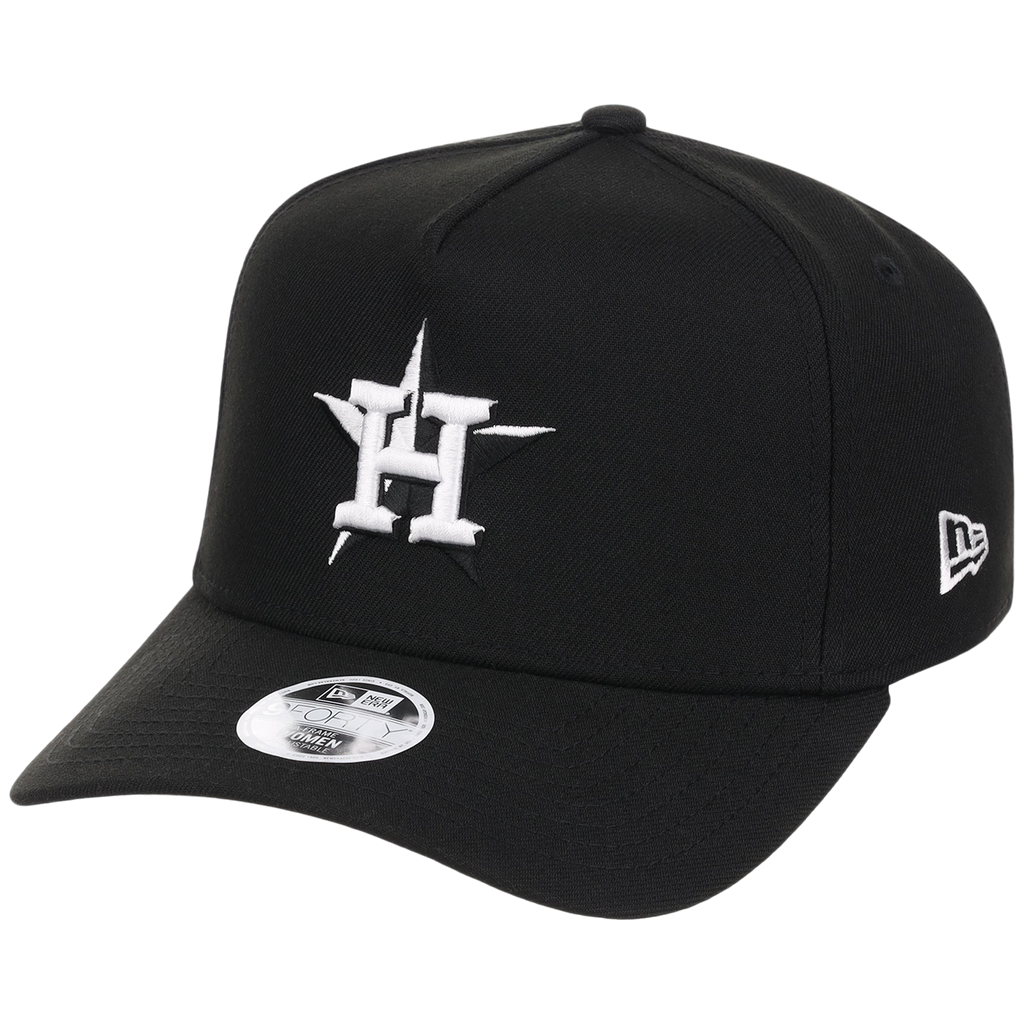 Houston Astros Women's New Era 9FORTY Black A-Frame