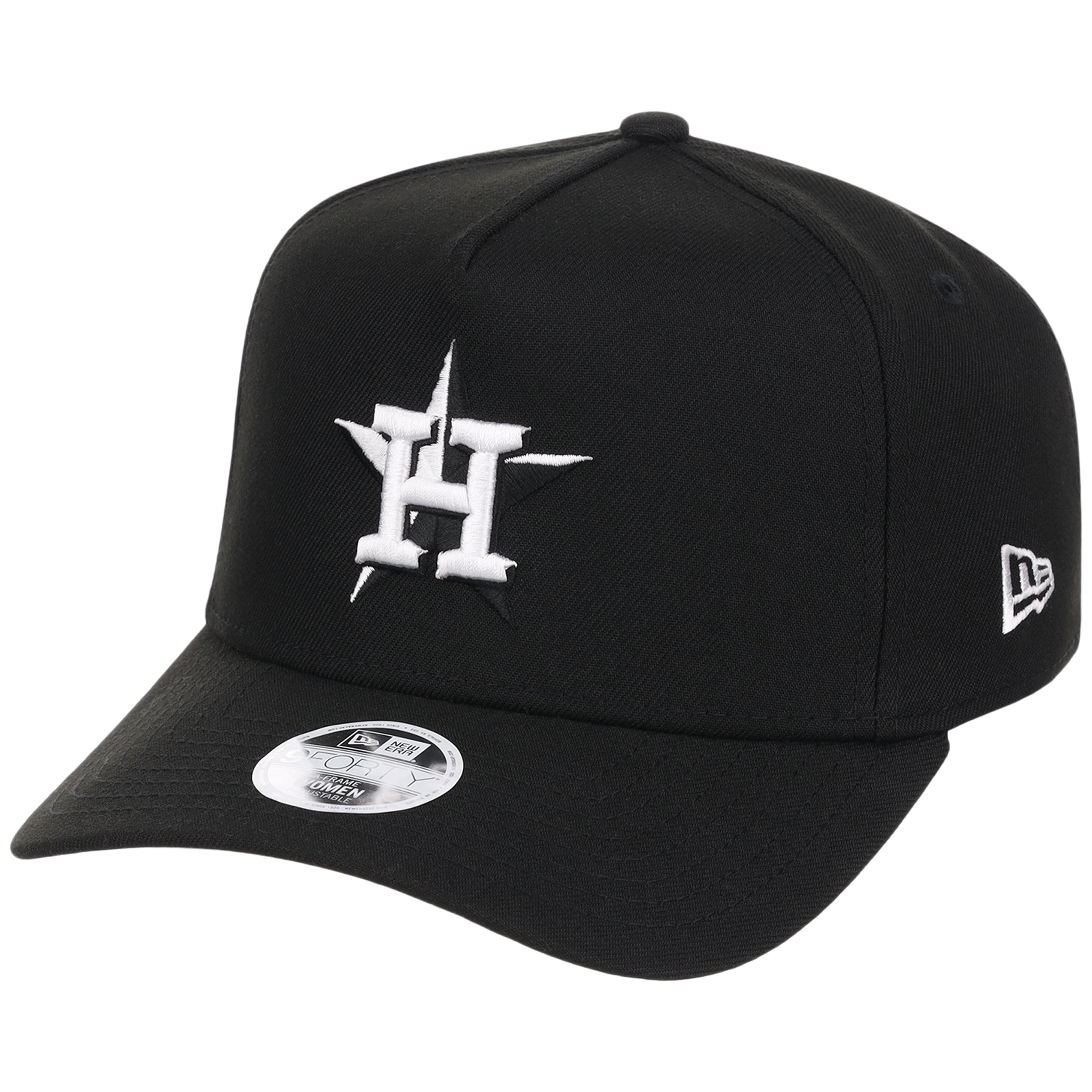 Houston Astros Women's New Era 9FORTY Black A-Frame