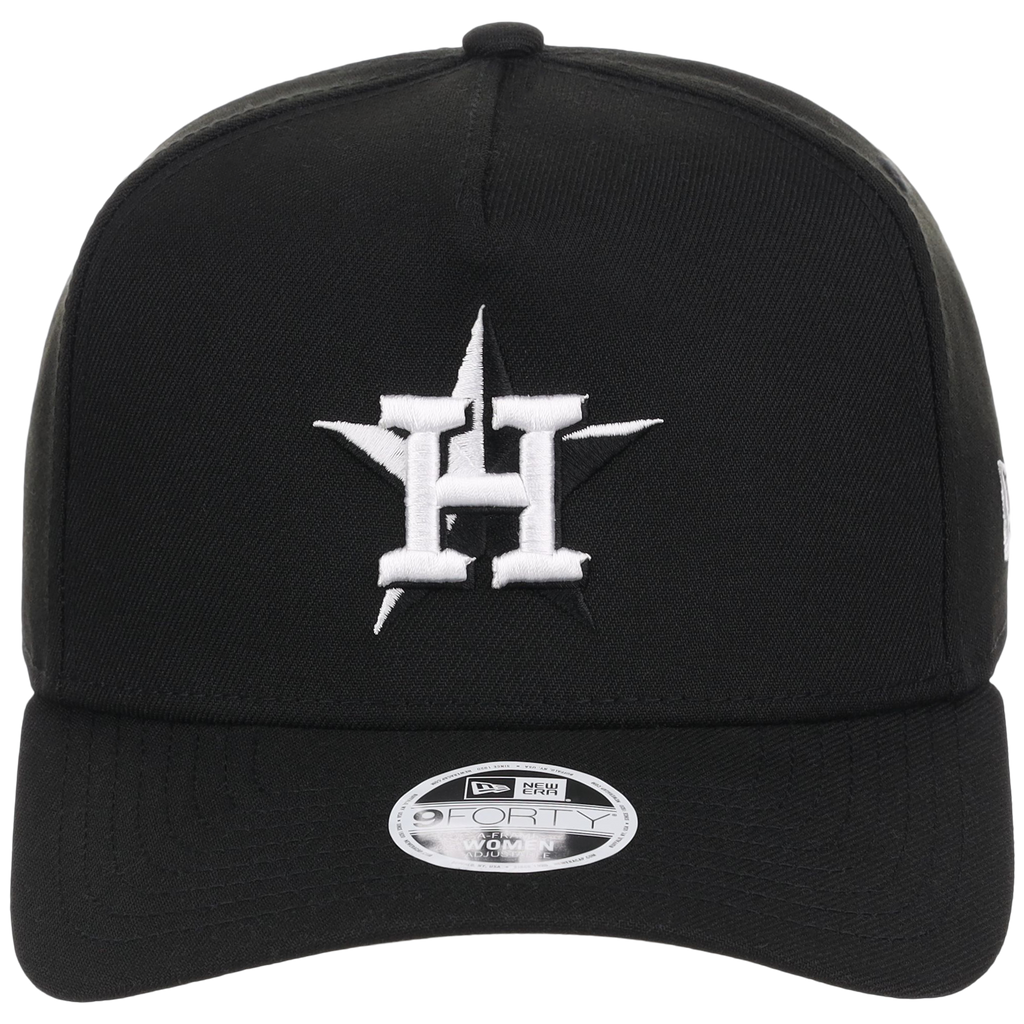 Houston Astros Women's New Era 9FORTY Black A-Frame
