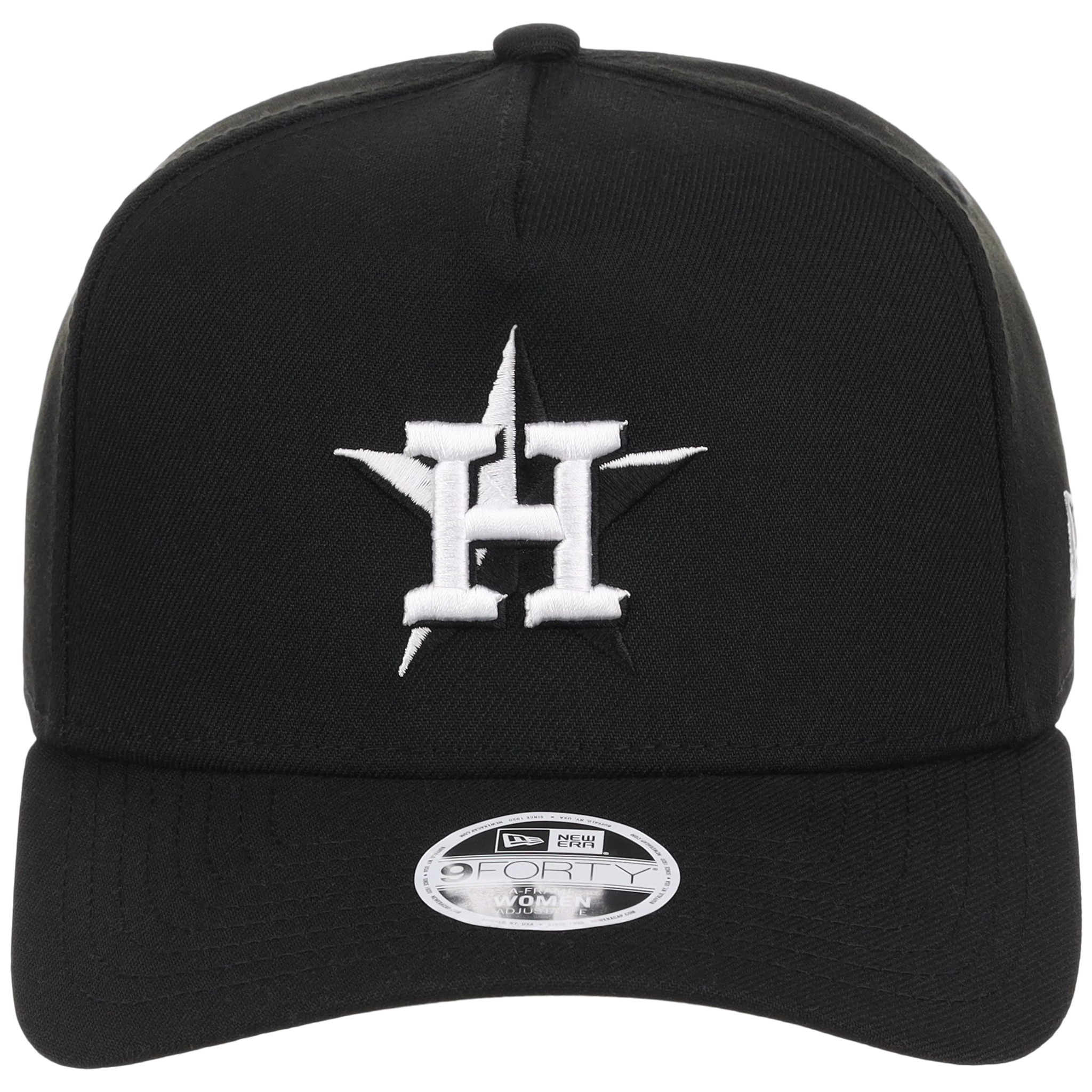 Houston Astros Women's New Era 9FORTY Black A-Frame