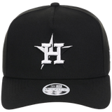 Houston Astros Women's New Era 9FORTY Black A-Frame