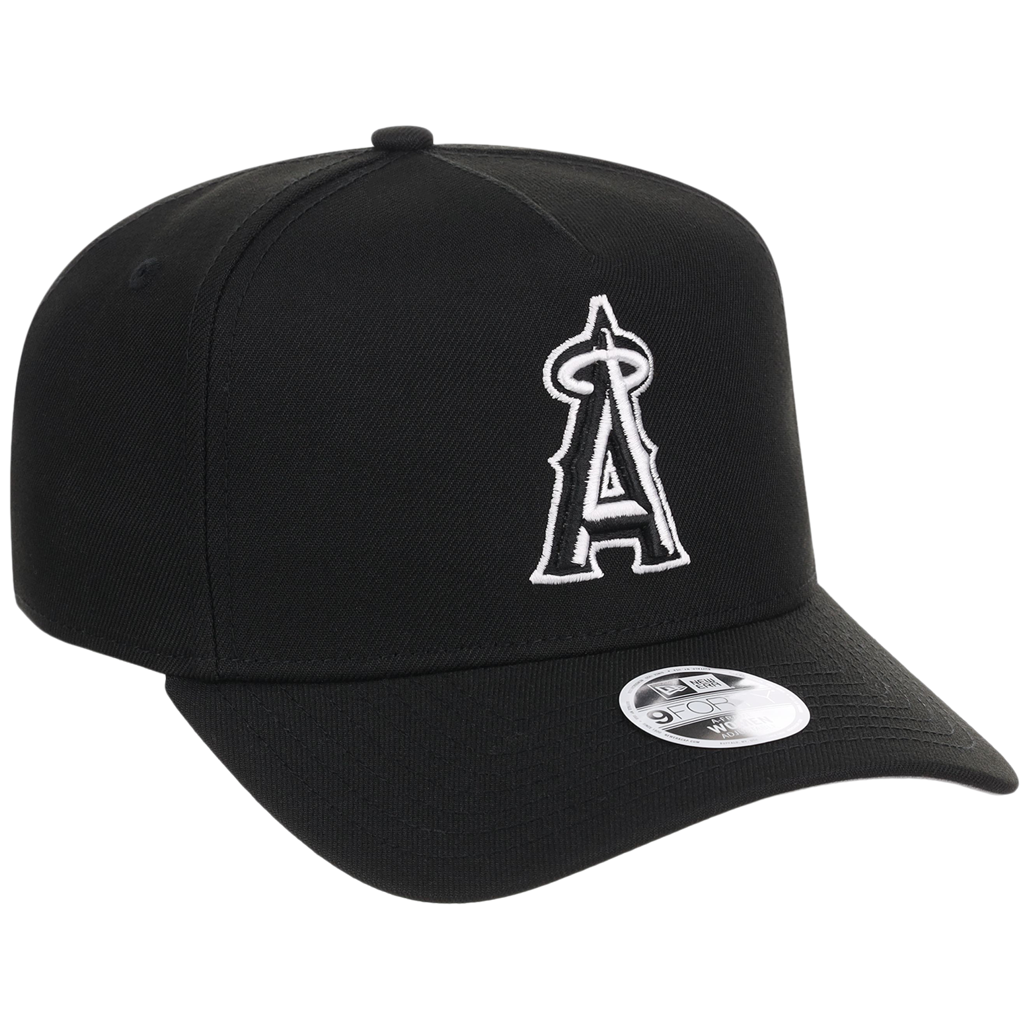 Los Angeles Angels Women's New Era 9FORTY Black A-Frame