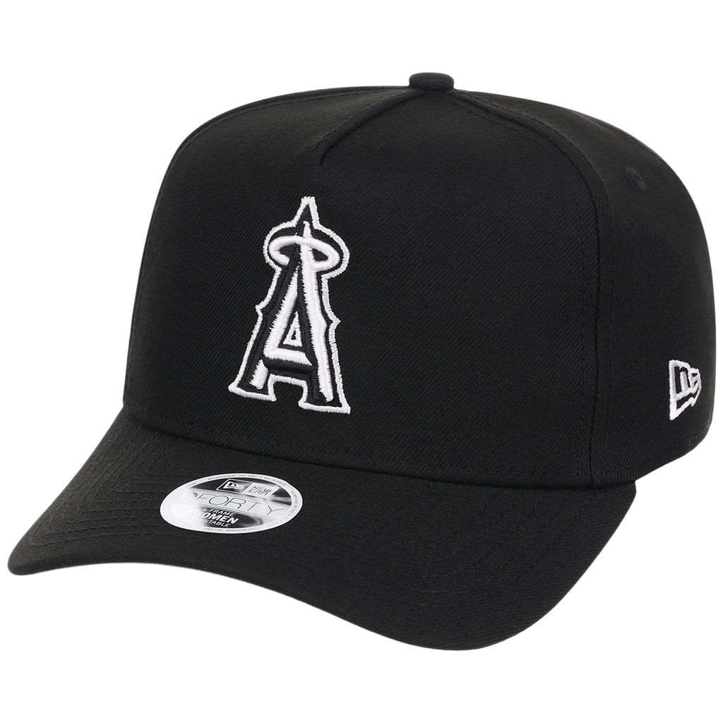 Los Angeles Angels Women's New Era 9FORTY Black A-Frame