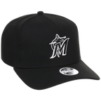 Miami Marlins Women's New Era 9FORTY Black A-Frame
