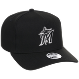Miami Marlins Women's New Era 9FORTY Black A-Frame