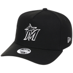 Miami Marlins Women's New Era 9FORTY Black A-Frame