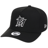 Miami Marlins Women's New Era 9FORTY Black A-Frame