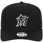 Miami Marlins Women's New Era 9FORTY Black A-Frame