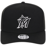Miami Marlins Women's New Era 9FORTY Black A-Frame