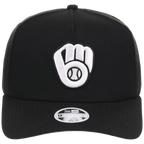 Milwaukee Brewers Women's New Era 9FORTY Black A-Frame