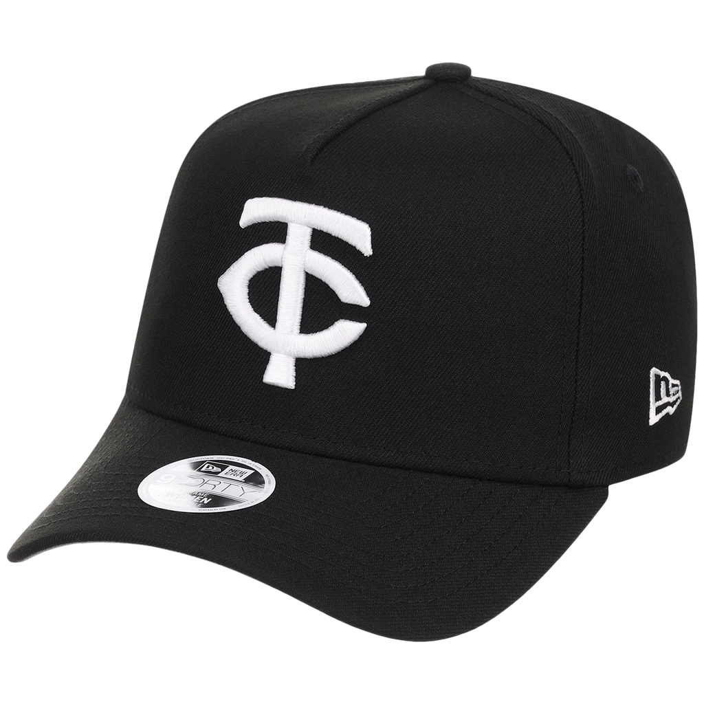 Minnesota Twins Women's New Era 9FORTY Black A-Frame