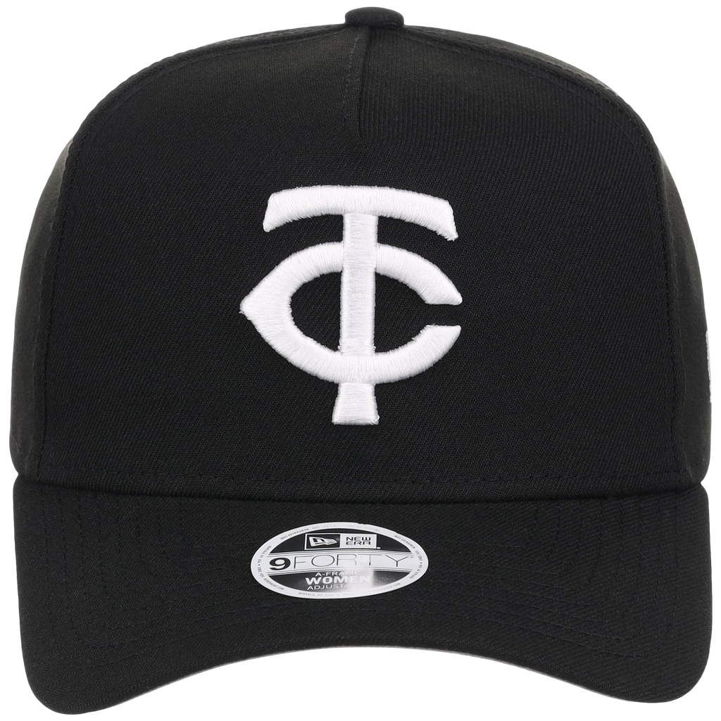 Minnesota Twins Women's New Era 9FORTY Black A-Frame