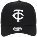 Minnesota Twins Women's New Era 9FORTY Black A-Frame