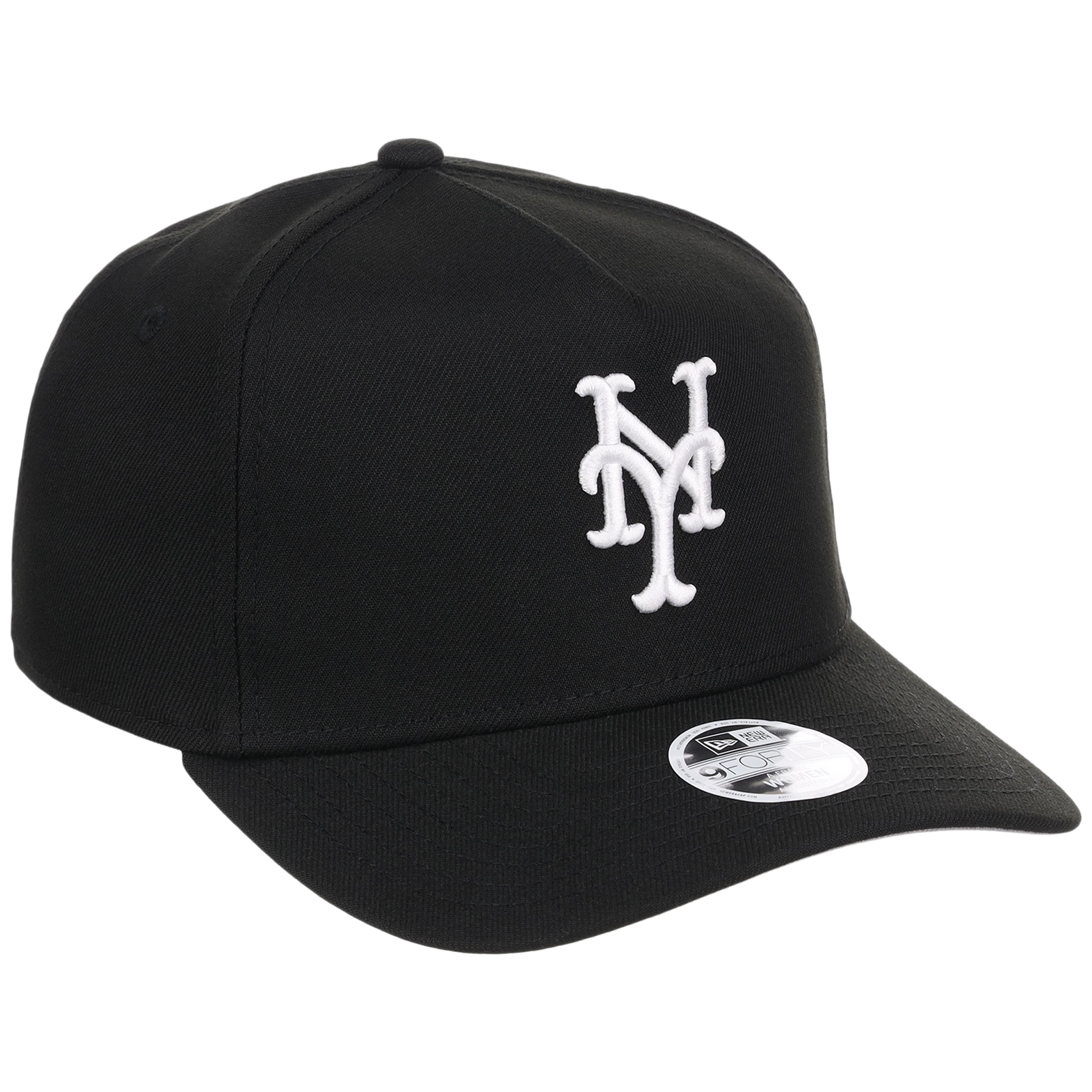 New York Mets Women's New Era 9FORTY Black A-Frame