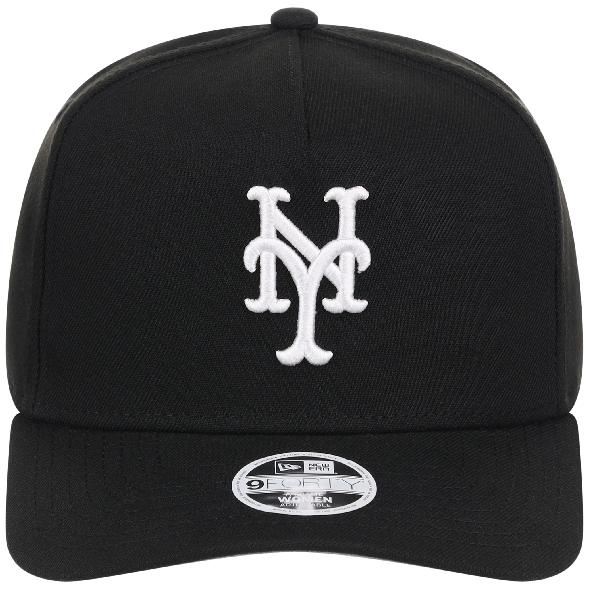 New York Mets Women's New Era 9FORTY Black A-Frame