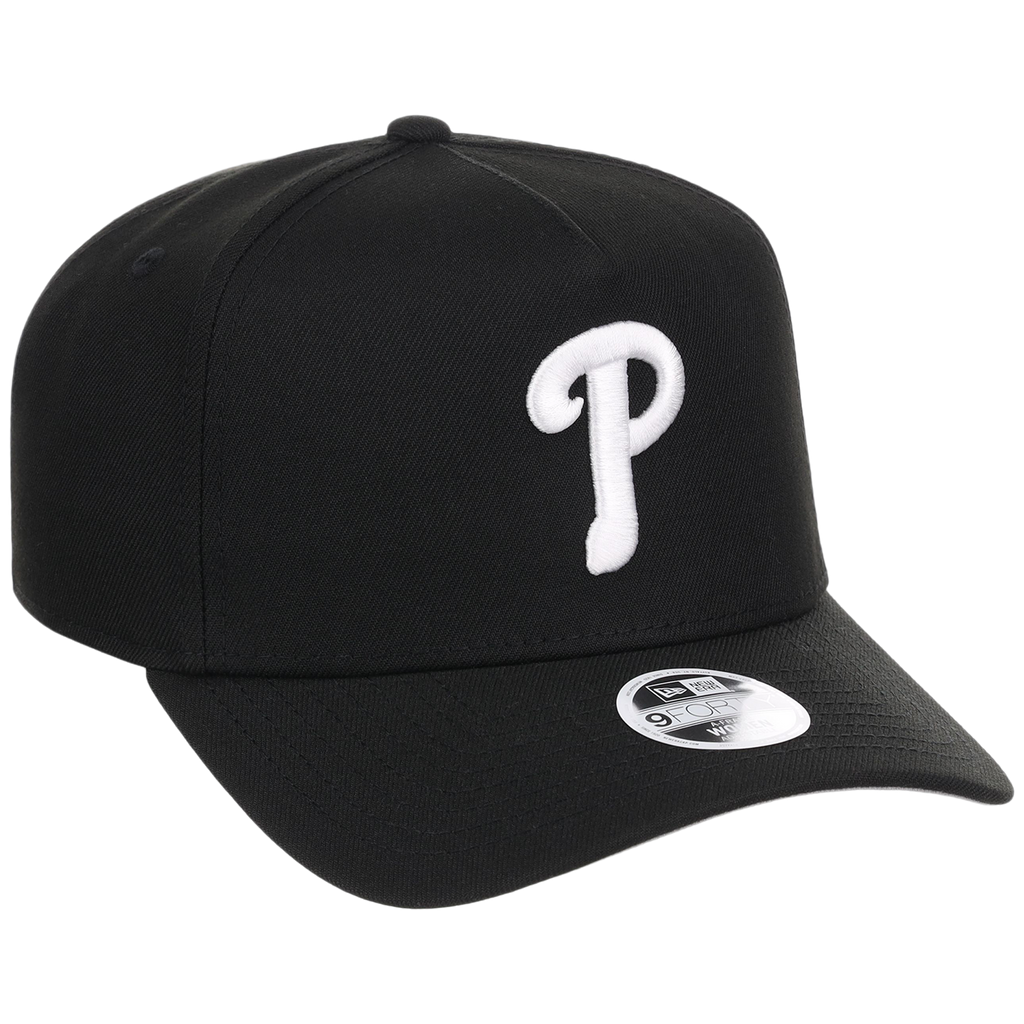 Philadelphia Phillies Women's New Era 9FORTY Black A-Frame